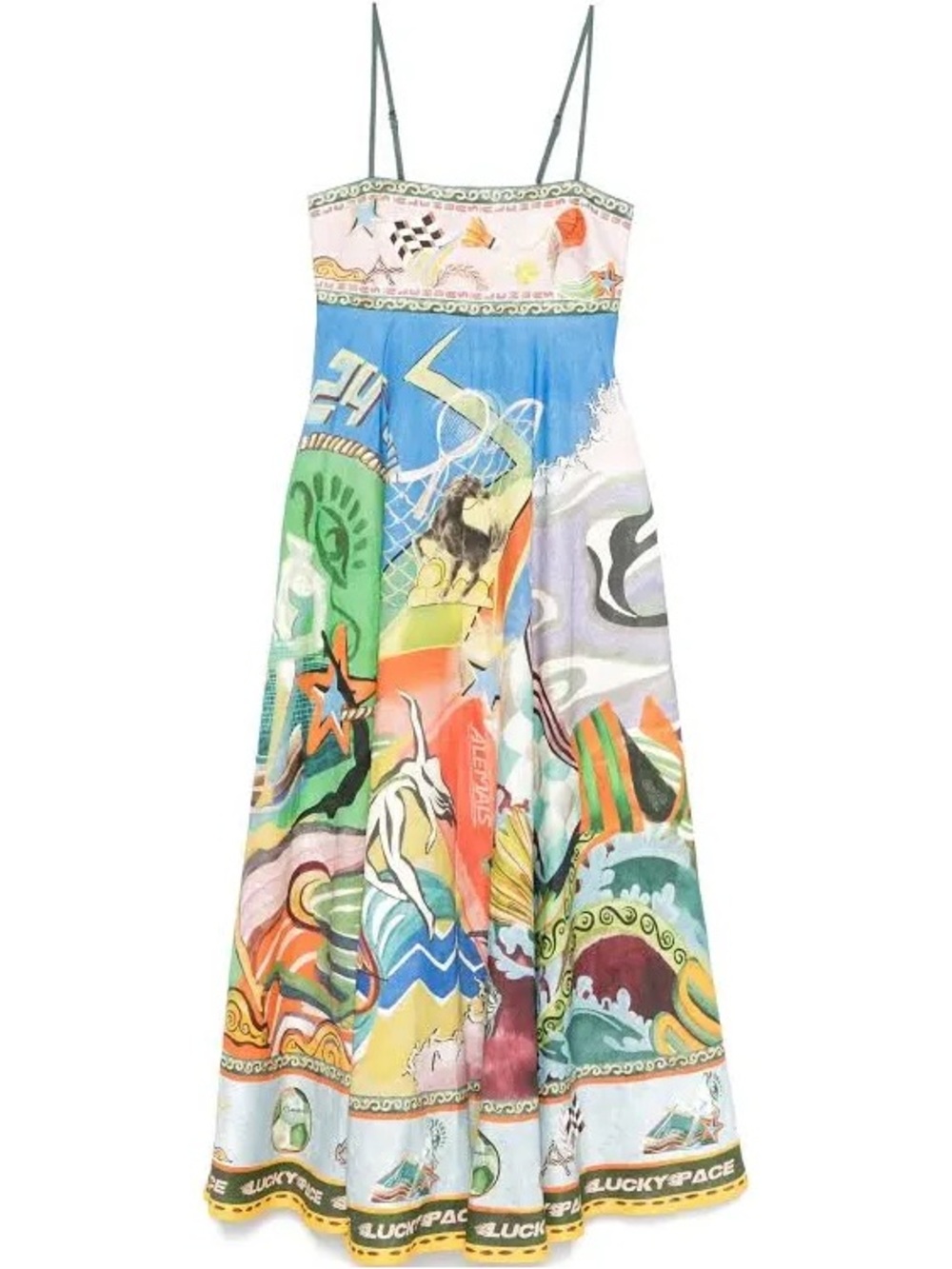 Alemais Lucky Pace Midi Dress Size 4